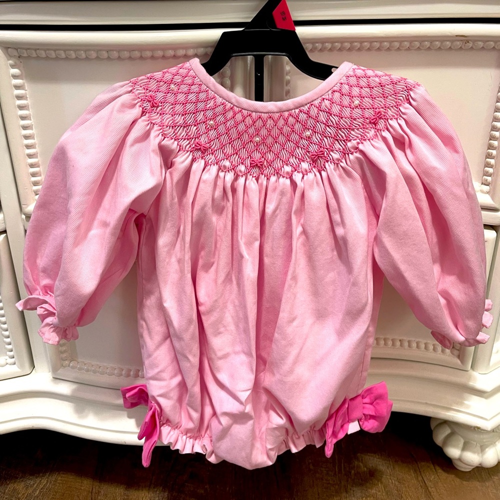 Pink Baby girl bow bubble